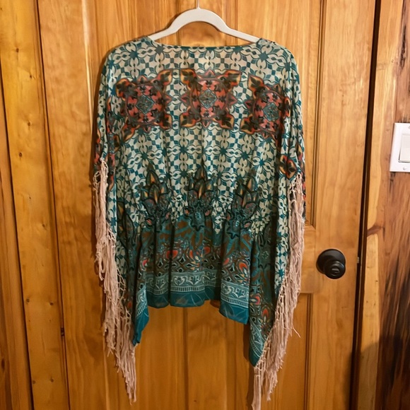 Flying Tomato Sheer Fringe Boho Tunic, NWT Perfect Festival wear - Picture 3 of 11